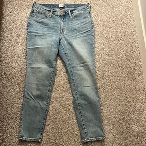 Jcrew 9 inch toothpick jeans